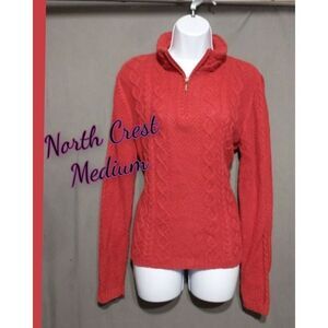 North Crest 1/4 zip pullover sweater size medium